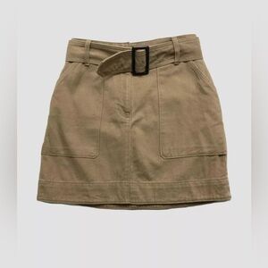 Banana Republic Khaki Utility Mini Skirt with Belt Size:16
